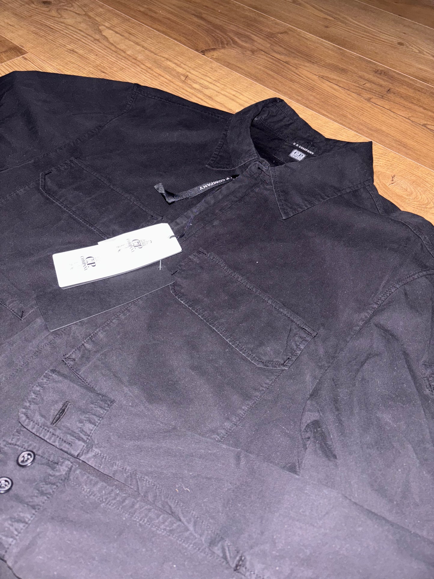 CP company black overshirt. Size Large.