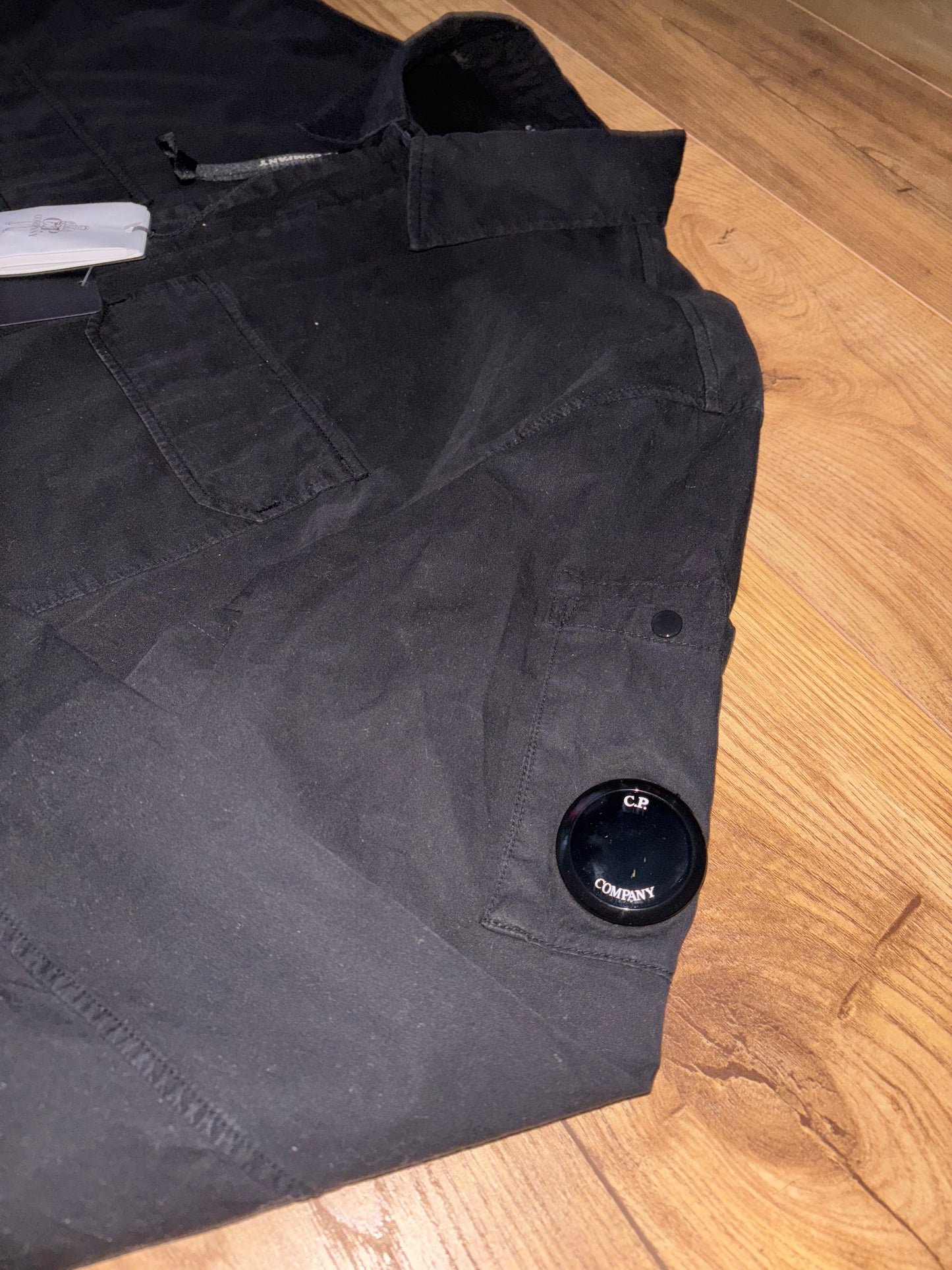 CP company black overshirt. Size Large.