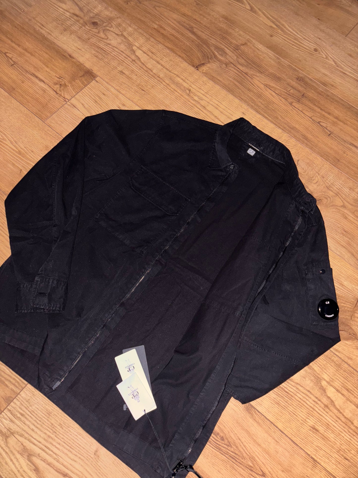 CP company black overshirt. Size Large.